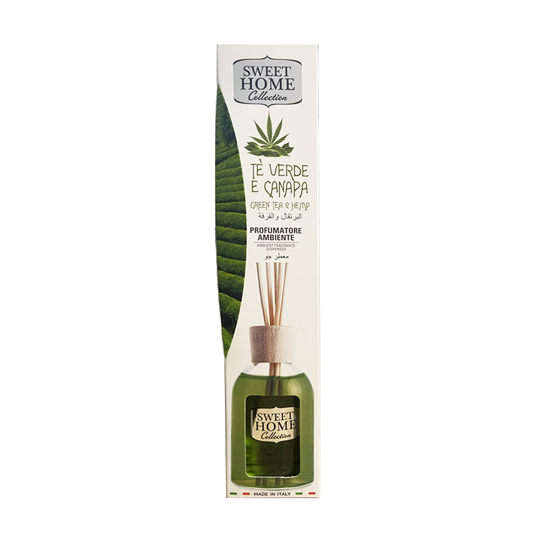 Аромадифузор Sweet Home Collection Green Tea &amp; Hemp Diffuser Зелений чай та конопля, 100 мл